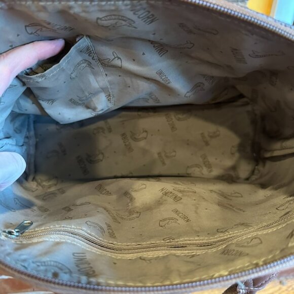 Vintage Unicorn London Leather Purse - Two Tone - Picture 3 of 8